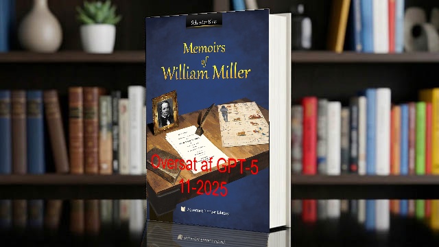 Cover for William Millers erindringer